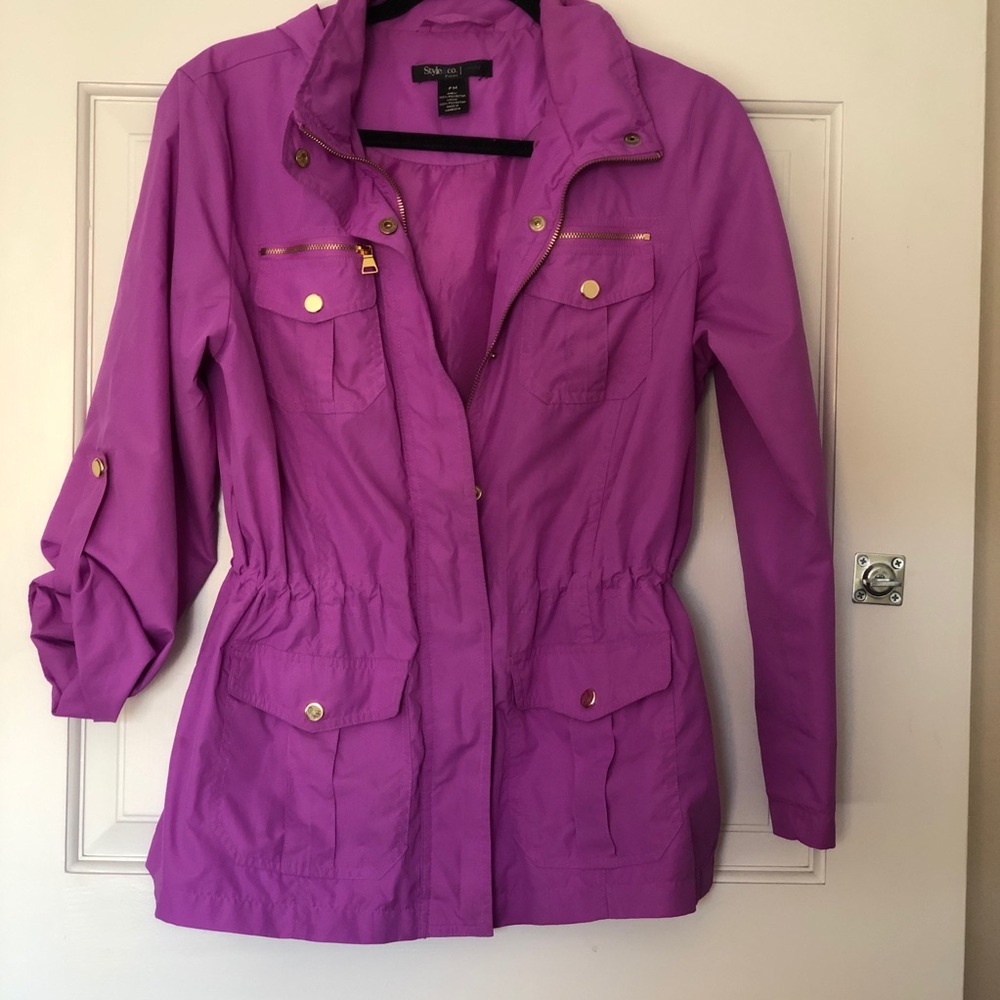 Style & Co Hooded Anorak Jacket